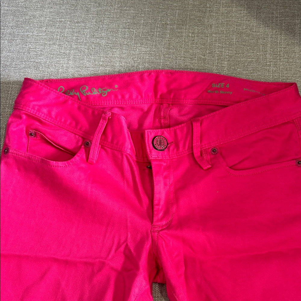Lilly Pulitzer Vibrant Pink Skinny Jeans